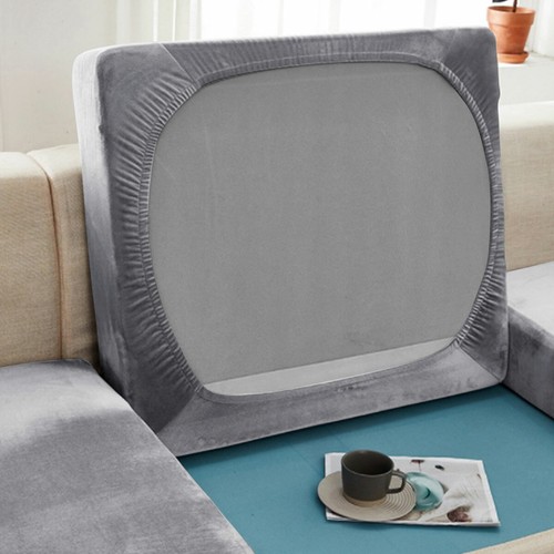 Velvet sofa seat cushion - velvet,