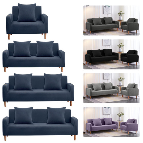 Velvet sofa covers - sofa, seater