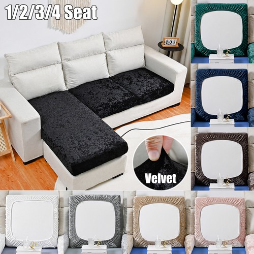 Stretch crushed velvet sofa - crushed,