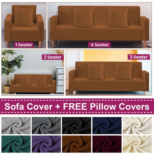 Velvet stretch sofa - velvet, cover
