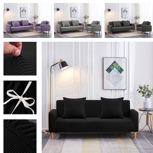 Velvet stretch sofa cover 2 - cover,
