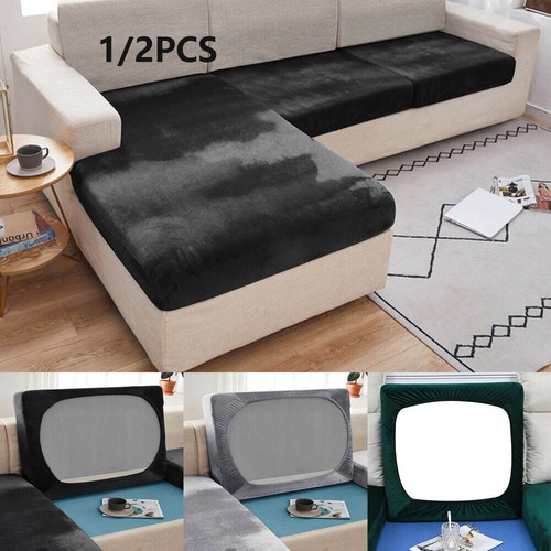 2pcs seater velvet slipcover - velvet,